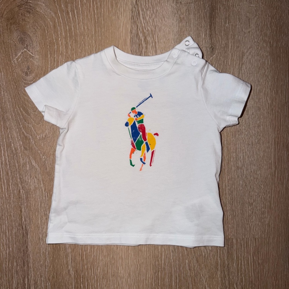 Polo Ralph Lauren Baby Boy Big Pony Cotton Jersey Tee | Size 6M